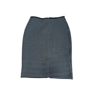 Express Black & White Checked Pencil Skirt